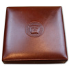 DUNHILL TRAVEL HUMIDOR BULLDOG BRUIN - LEDER 10 SIGAREN dunhill-travel-brown1