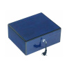 HUMIDOR LUBINSKI - BLAUW / TEAL GLANS 40 SIGAREN lubinski_humidor_blauw