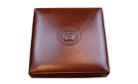 DUNHILL TRAVEL HUMIDOR BULLDOG BRUIN - LEDER 10 SIGAREN dunhill-travel-brown1