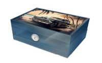 MORICI HUMIDOR ROMA SPECIAL CLUB EDITION PETROL VOOR 80 SIGAREN morici_humidor_auto
