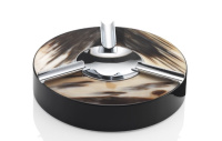 ARCAHORN ASBAK ROND ZWART LAK / HOORN arcahorn_asbak_rond
