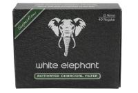 WHITE ELEPHANT ACTIVATED CHARCOAL 9MM - 40 ST charcoal_40st_9mm