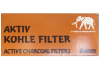 WHITE ELEPHANT ACTIVATED CHARCOAL 6MM - 45 ST choal_45st_6mm