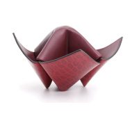 SAVINELLI PIJP STANDAARD LEDER ORIGAMI - BORDEAUX savinelli_pijp_standaard_leer_burgundy_origami
