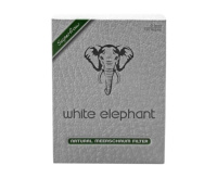 WHITE ELEPHANT NATURAL MEERSCHUIM FILTERS 9MM - 150 ST white_elephant_meerschuim_filters_150