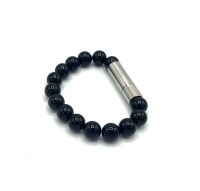 PUNCH BRACELET ONYX STEEL - SIZE S punch_br_onyx_1