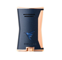 COLIBRI LIGHTER SLIM 1 JET - NAVY GOLD colibri_slim_navy_gold