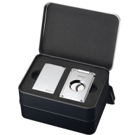 SIGLO SET LIGHTER + CUTTER - CHROME siglo_set_chroom