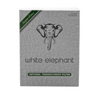 WHITE ELEPHANT NATURAL MEERSCHUIM FILTERS 9MM - 150 ST white_elephant_meerschuim_filters_150
