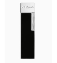 S.T. DUPONT TWIGGY - ZWART LACQUER CHROME JETFLAME twiggy_black_chrome