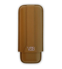 CIGAR CASE VSB 2 GIGANTES - BROWN vsb_2_sigaren_brown_recht