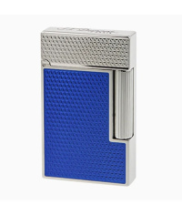 LIGNE 2 ELECTRIC BLUE LACQUER GUILLOCHE LIGHTER dupont_l2_blauw_pal