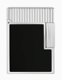 S.T. DUPONT LIGNE 1 - ZWART LAK PALADIUM LIJN C14121 s_t__dupont_l1_black_paladium_1