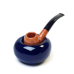 savinelli_pijpstandaard_keramiek_blauw_gevuld